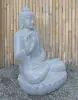  Product image 4 of the product “Seated Buddha made of Riverstone in Abhaya Position - gesture of fearlessness, H. 83cm. ”