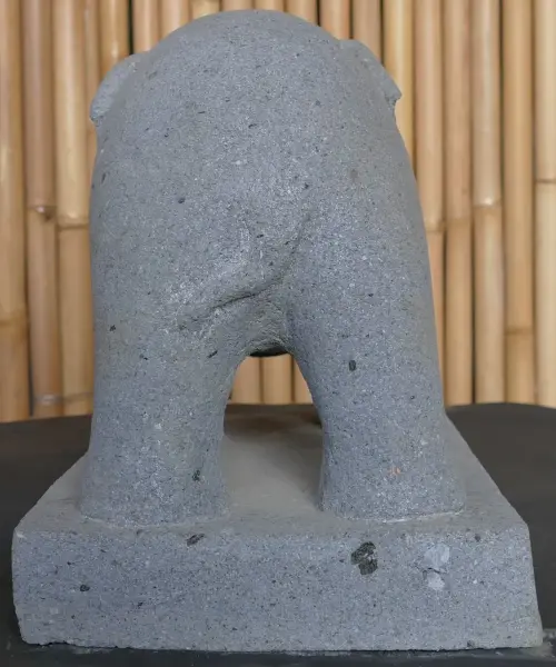 Product image 4 of the product “Standing elephant made of Riverstone about 45cm length ”