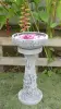  Product image 5 of the product “Rinjani - pedestal, tapered, with lotus motif, Ø 24cm, 52cm H | cast stone ”