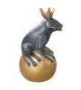  Product image 5 of the product “Frog Prince sitting on ball, approx. 50cm height, cast stone, hollow, handcrafted & coloured ”
