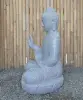  Product image 5 of the product “Seated Buddha made of Riverstone in Abhaya Position - gesture of fearlessness, H. 83cm. ”