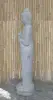  Product image 5 of the product “Standing Buddha made of Riverstone in Dharmachakra position - gesture of wheel of the teaching of Dharma. About 182cm height. ”