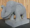 Product image 6 of the product “Standing elephant made of Riverstone about 45cm length ”