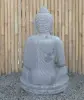  Product image 6 of the product “Seated Buddha made of Riverstone in Bhumisparsha - gesture of touching the earth. 86cm height. ”