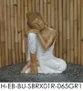  Product image 8 of the product “Rahman - Buddha relax- one leg up, 65 cm H | cast stone ”