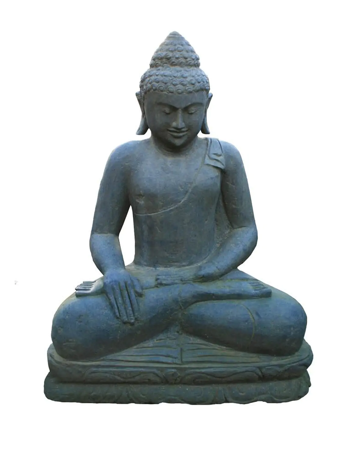  Product image 1 of the product “Seated Buddha, Indian Style - calling mother earth, sizes 100cm and 170cm, Antique finish ”