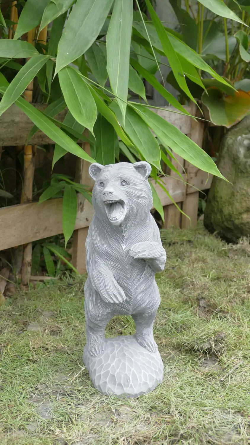  Product image 1 of the product “Standing Bear on 2 legs, 41 cm Height | cast stone ”