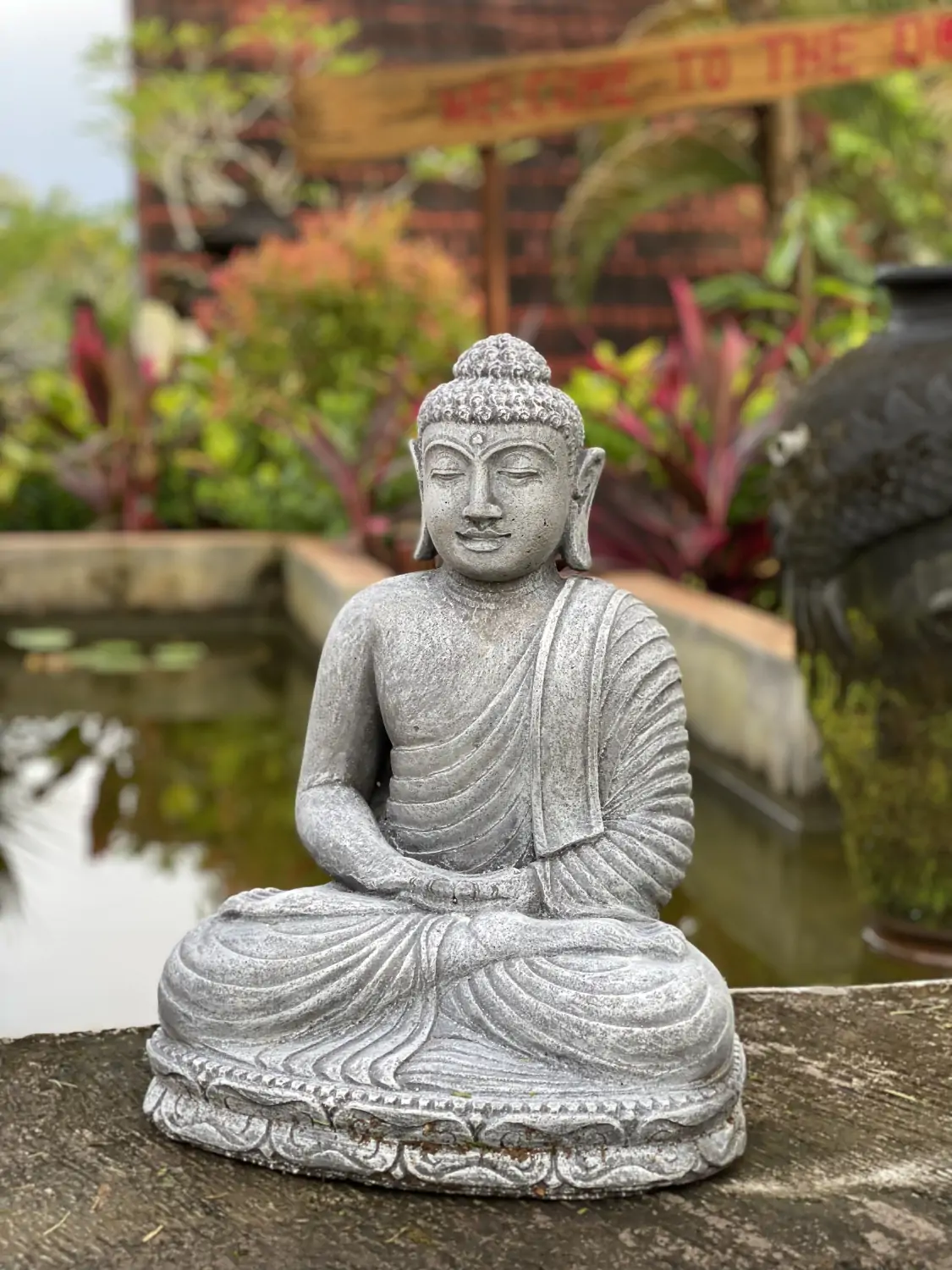  Product image 1 of the product “Arian - Seated Buddha Meditation, 45cm H | cast stone ”