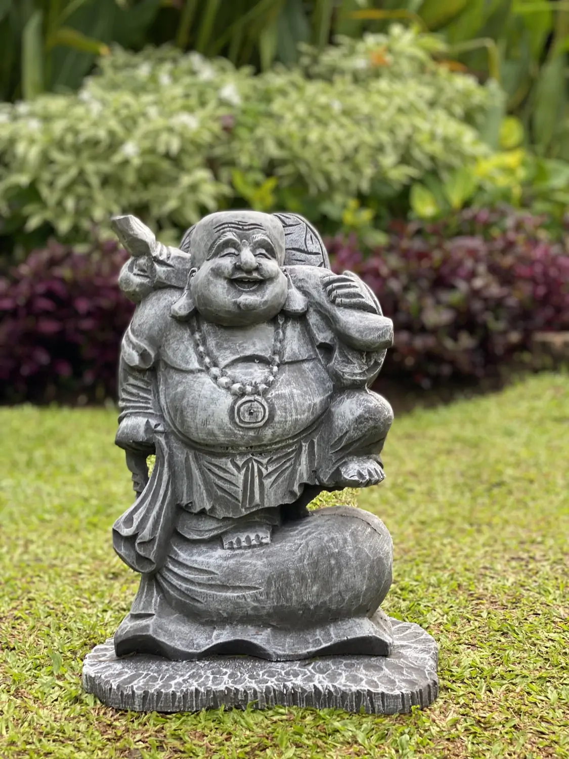  Product image 1 of the product “Wang - Standing chinese buddha, 43cm H | cast stone ”