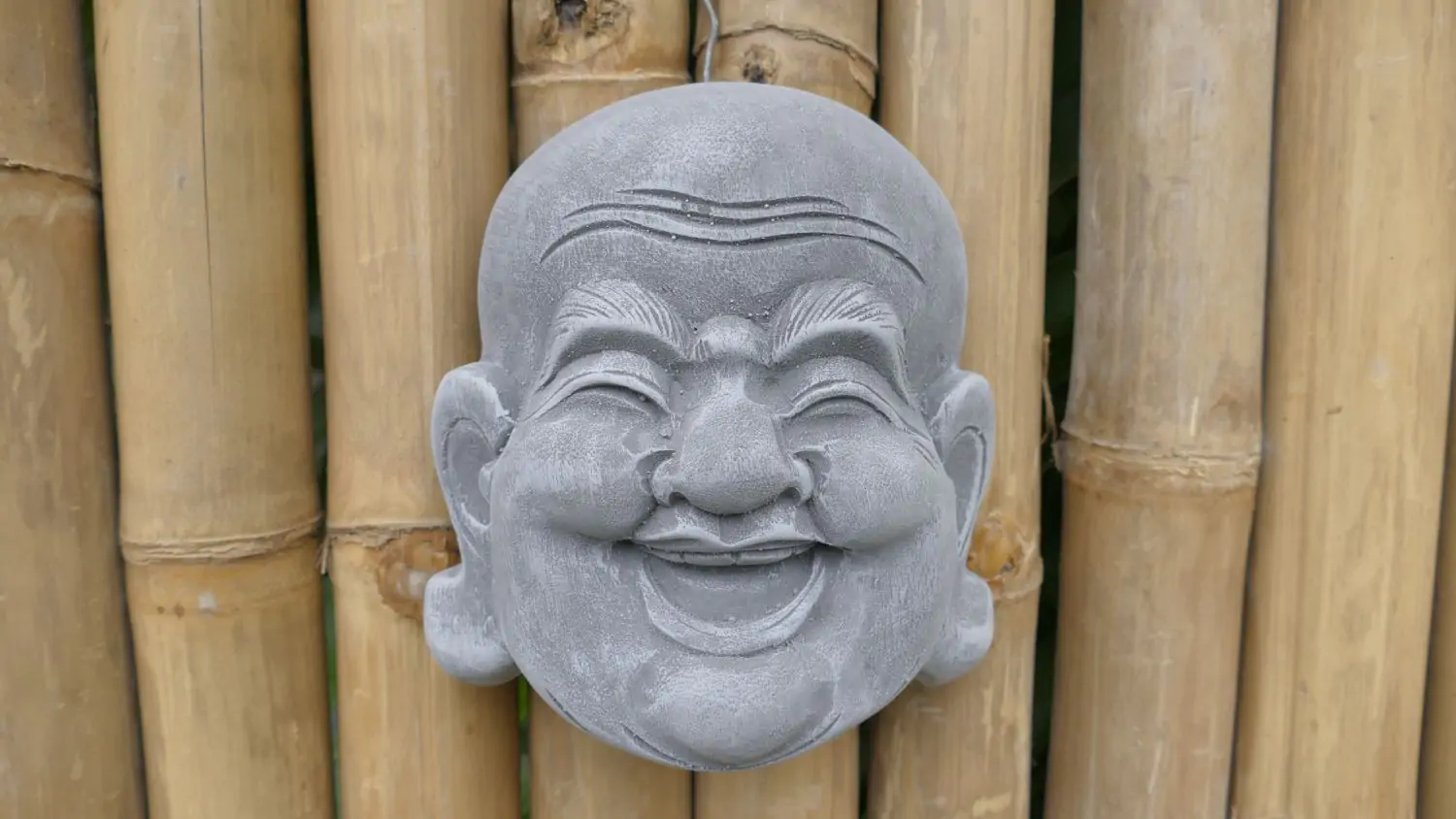  Product image 1 of the product “Mian - Small Buddha mask, 16.5cm H | cast stone ”