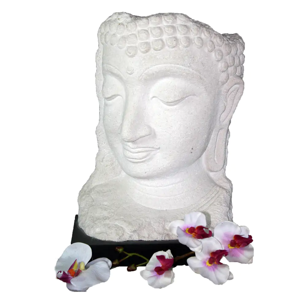 Product image 1 of the product “Buddha Face on wooden stand ”