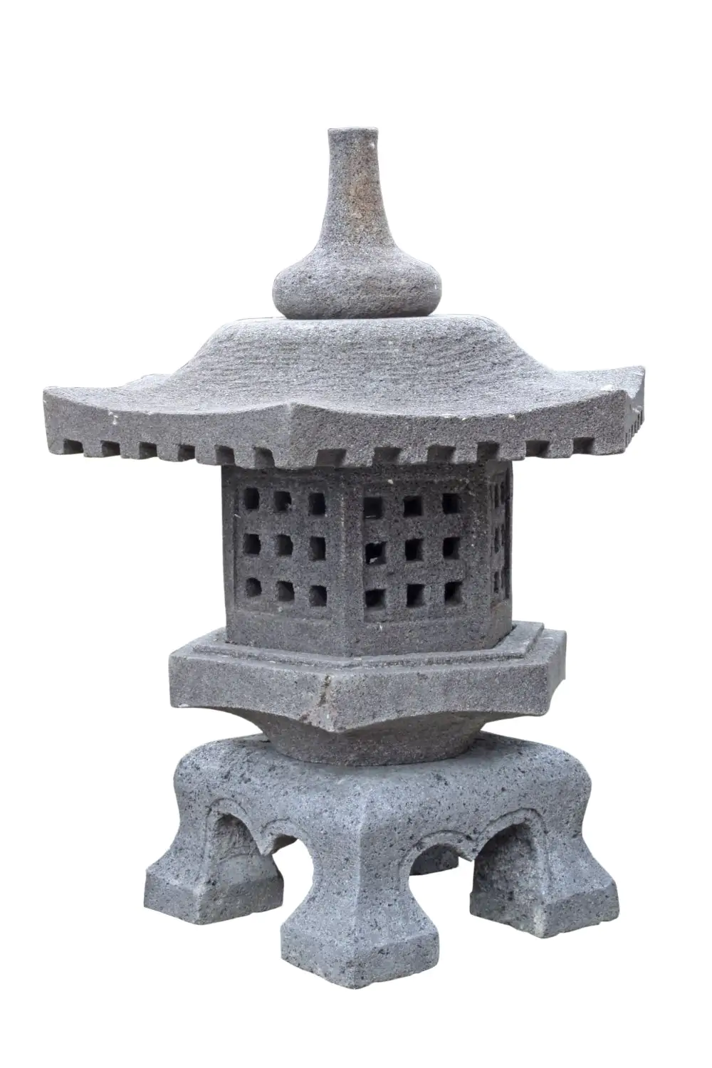  Product image 1 of the product “Japanese garden lantern, 65 cm height, natural stone (Andesite) ”
