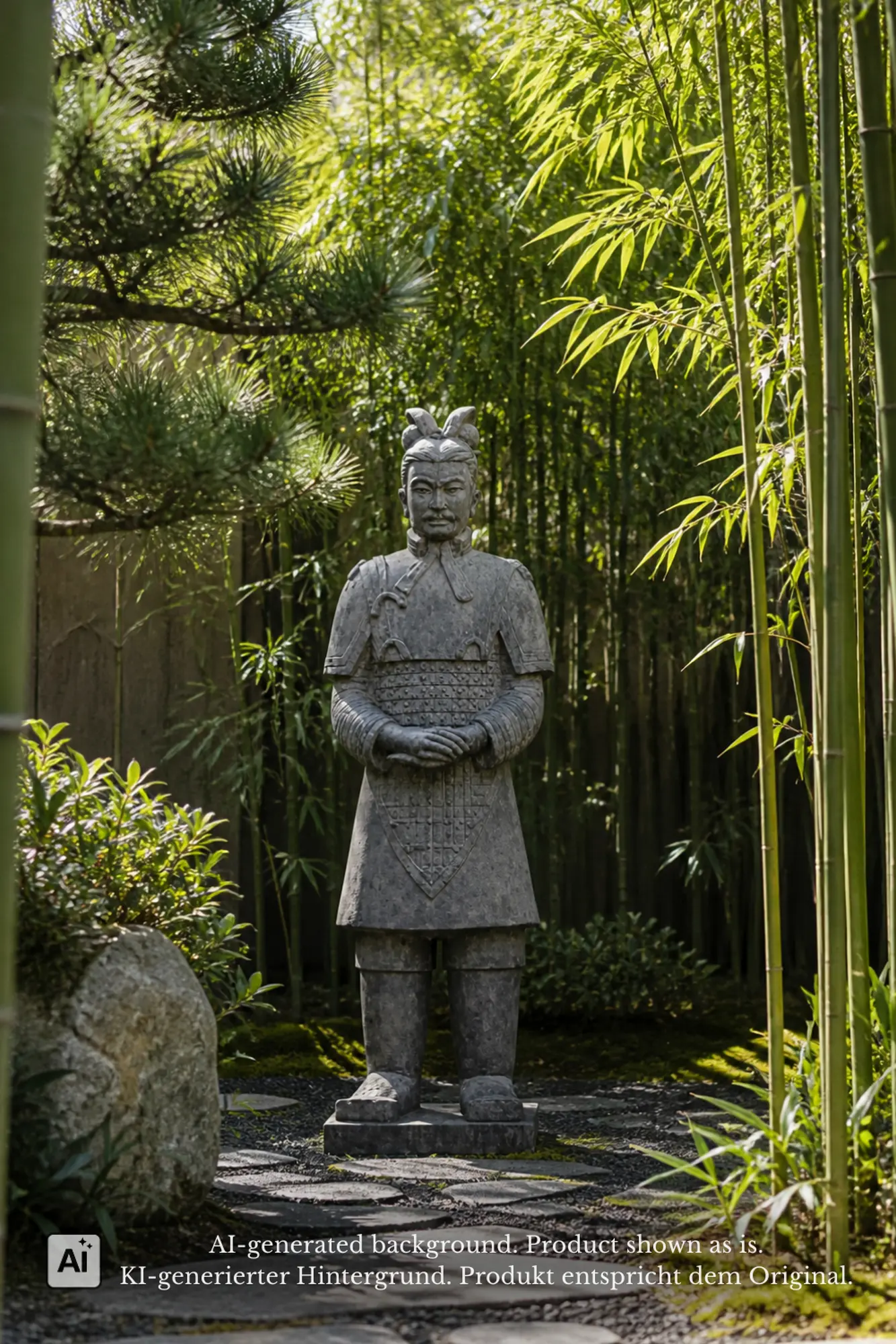  Product image 1 of the product “Fiberglass - Chinese Warrior 250cm, Made of Fibre Cement ”