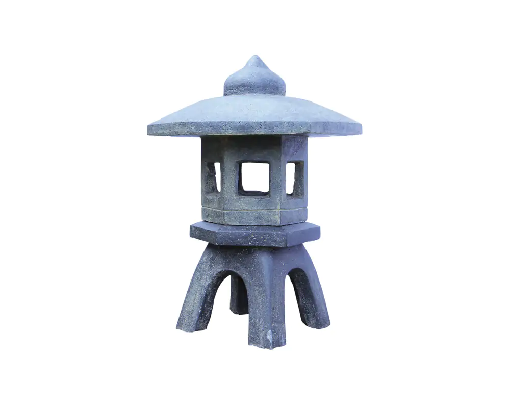  Product image 1 of the product “Japanese garden lantern, 70 cm height, cast stone, handcrafted & coloured ”