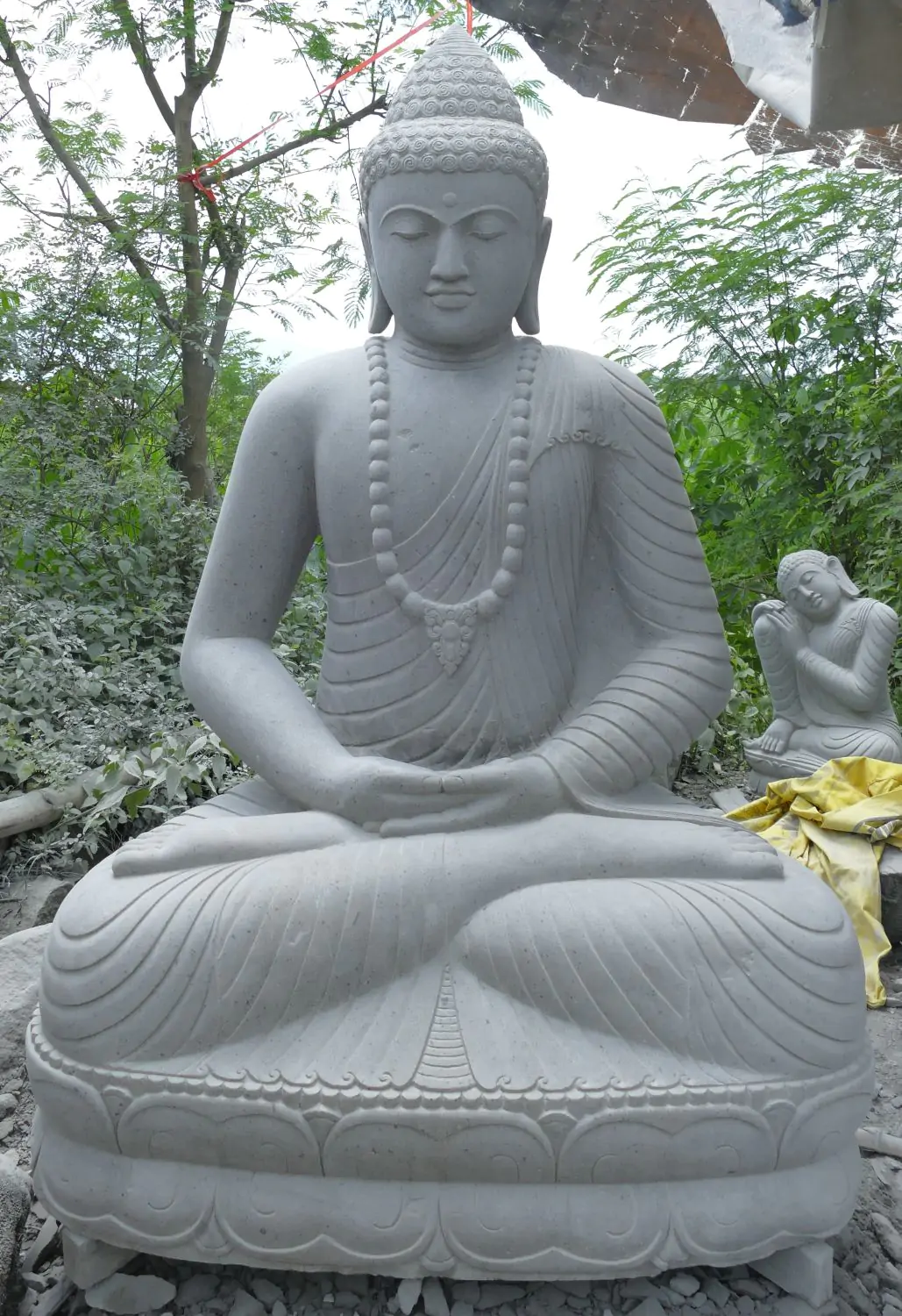  Product image 1 of the product “Seated Buddha made of Riverstone in Dhyana Position - gesture of meditation, H. 190 CM ”