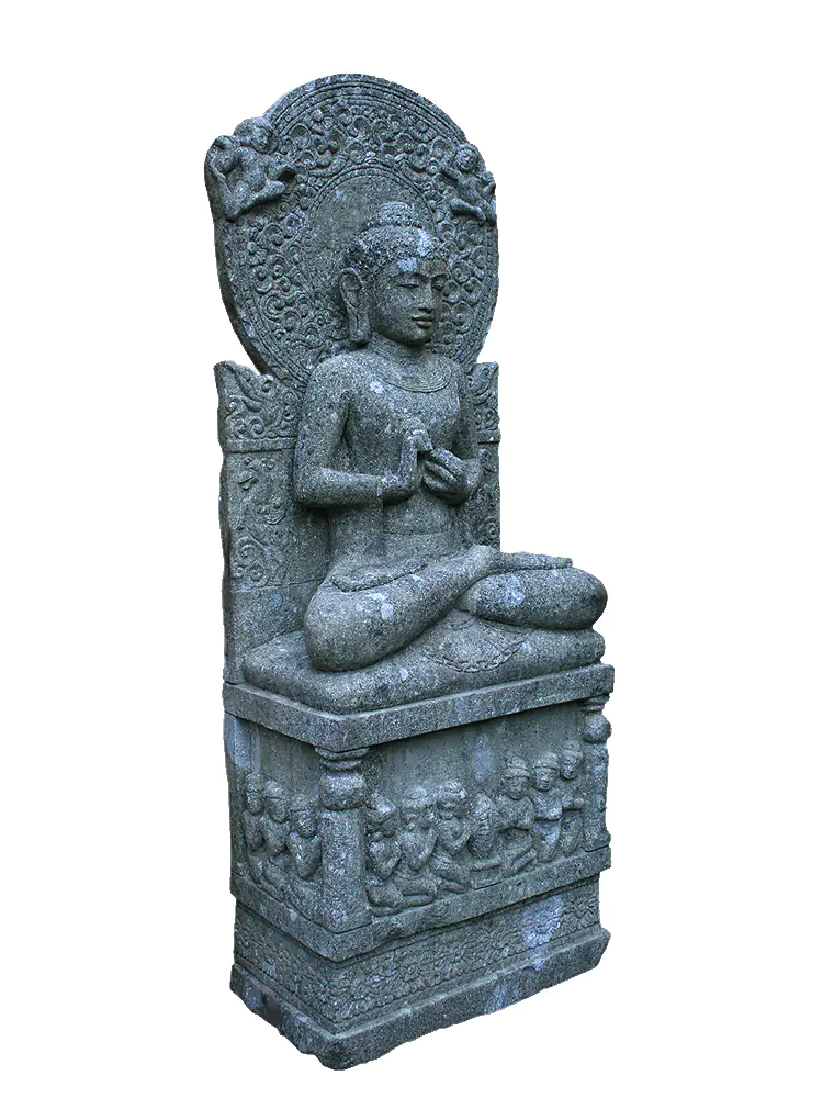  Product image 2 of the product “Seated Buddha Relief 140cm, natur ”