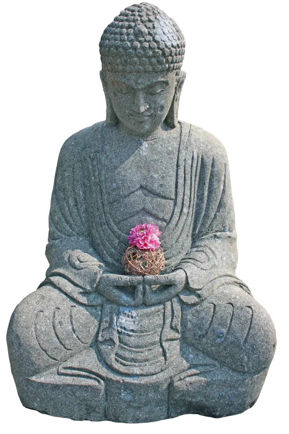  Product image 2 of the product “Seated Buddha in Japanese Style, in the sizes from 50cm to 170cm, Natural finish ”