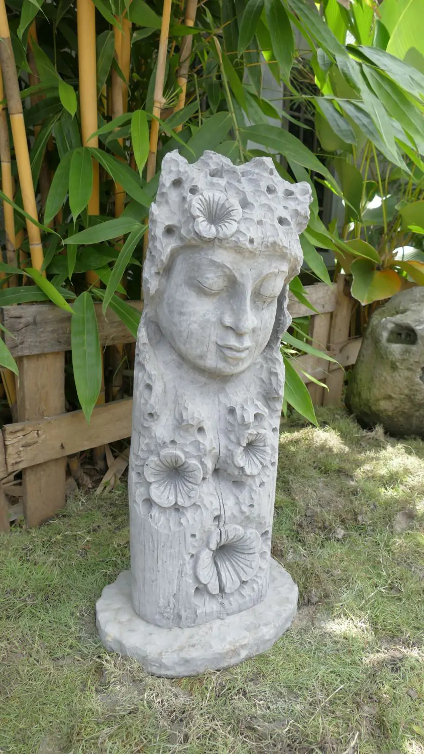  Product image 2 of the product “Jadoo - Buddha Face, Relief tree, 78cm H | cast stone ”