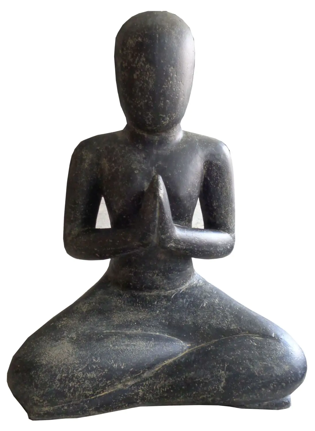  Product image 2 of the product “Sitting woman in Yoga position - Namaste, in the sizes from 60 to 125cm, cast stone, antique finish ”