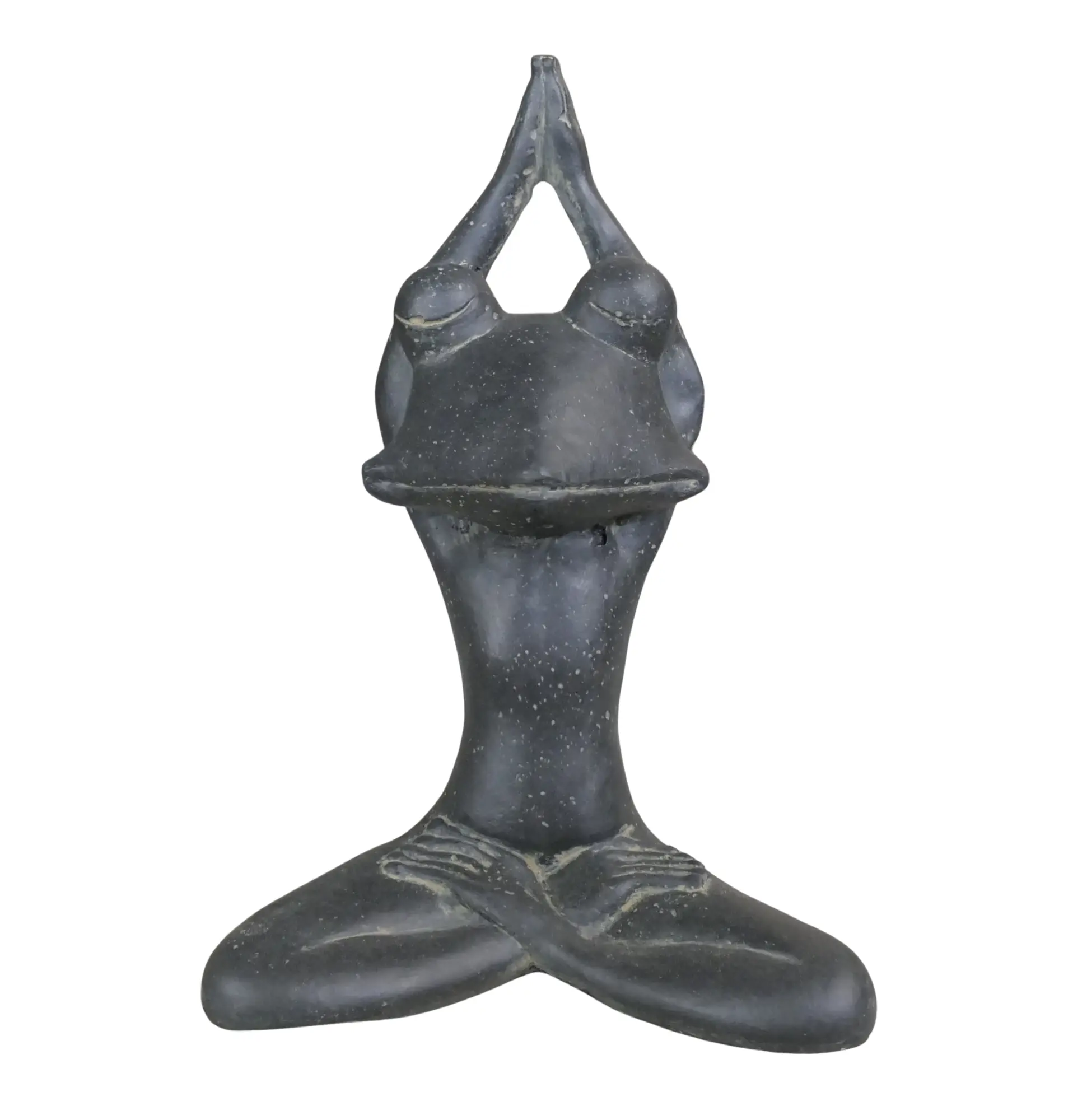  Product image 3 of the product “yoga frog, 40 cm high, antique finish ”