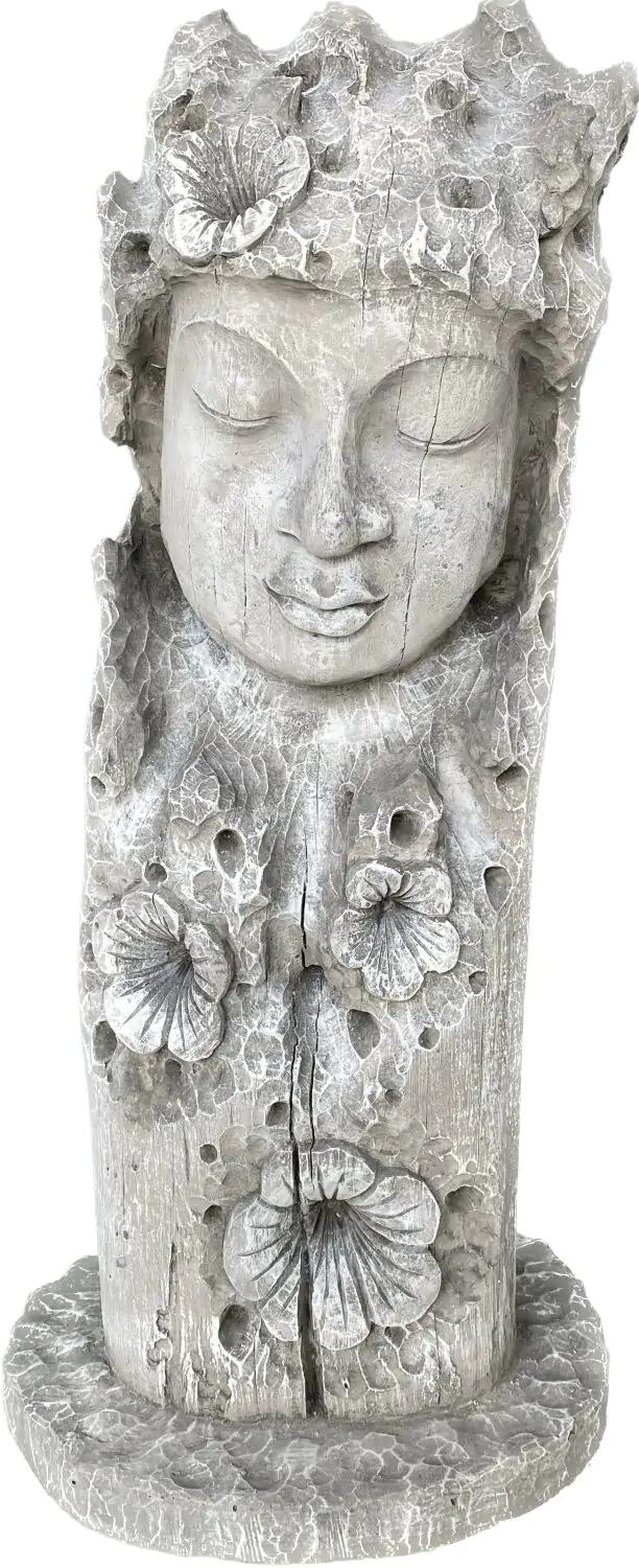  Product image 4 of the product “Jadoo - Buddha Face, Relief tree, 78cm H | cast stone ”