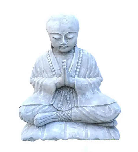  Product image 4 of the product “Rokesh - Sitting praying Monk, 51cm H | cast stone ”