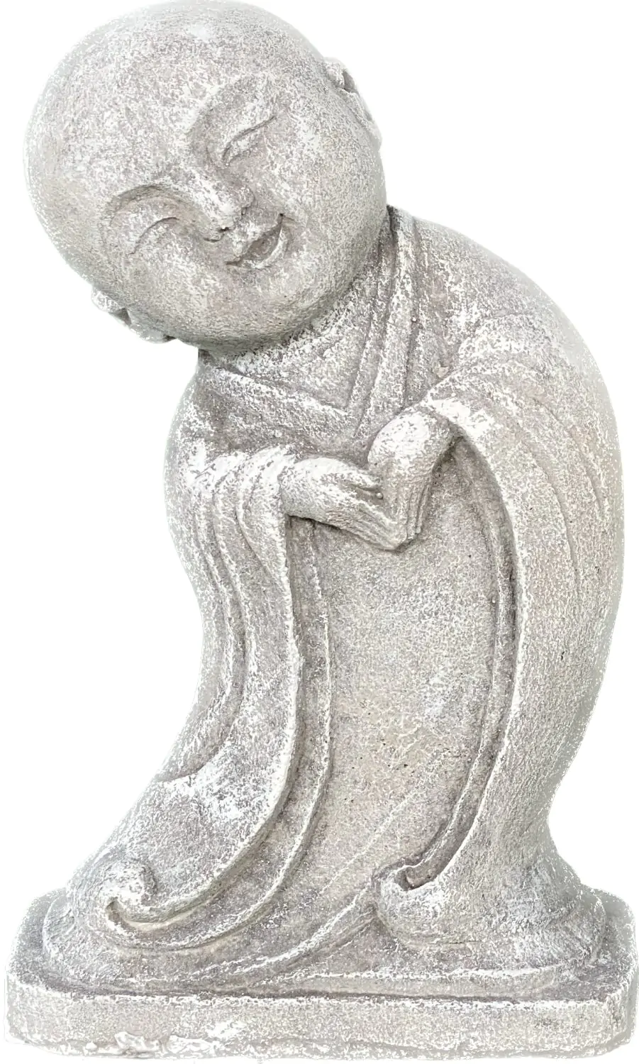 Product image 4 of the product “Ling - Monk, standing, bent sideways, 34 cm H | cast stone ”