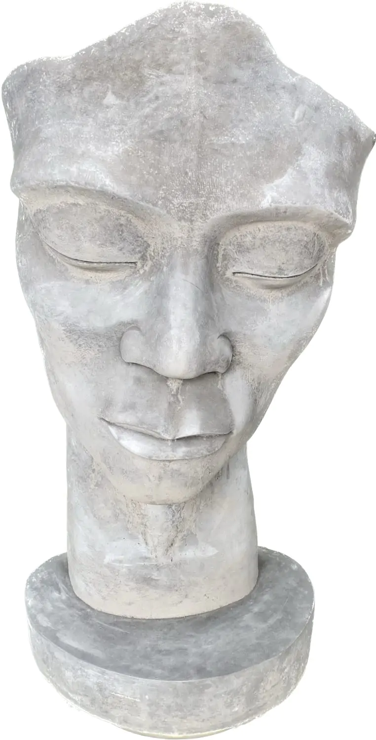  Product image 4 of the product “Dilan - Face looking to the left, 87 cm H | cast stone ”