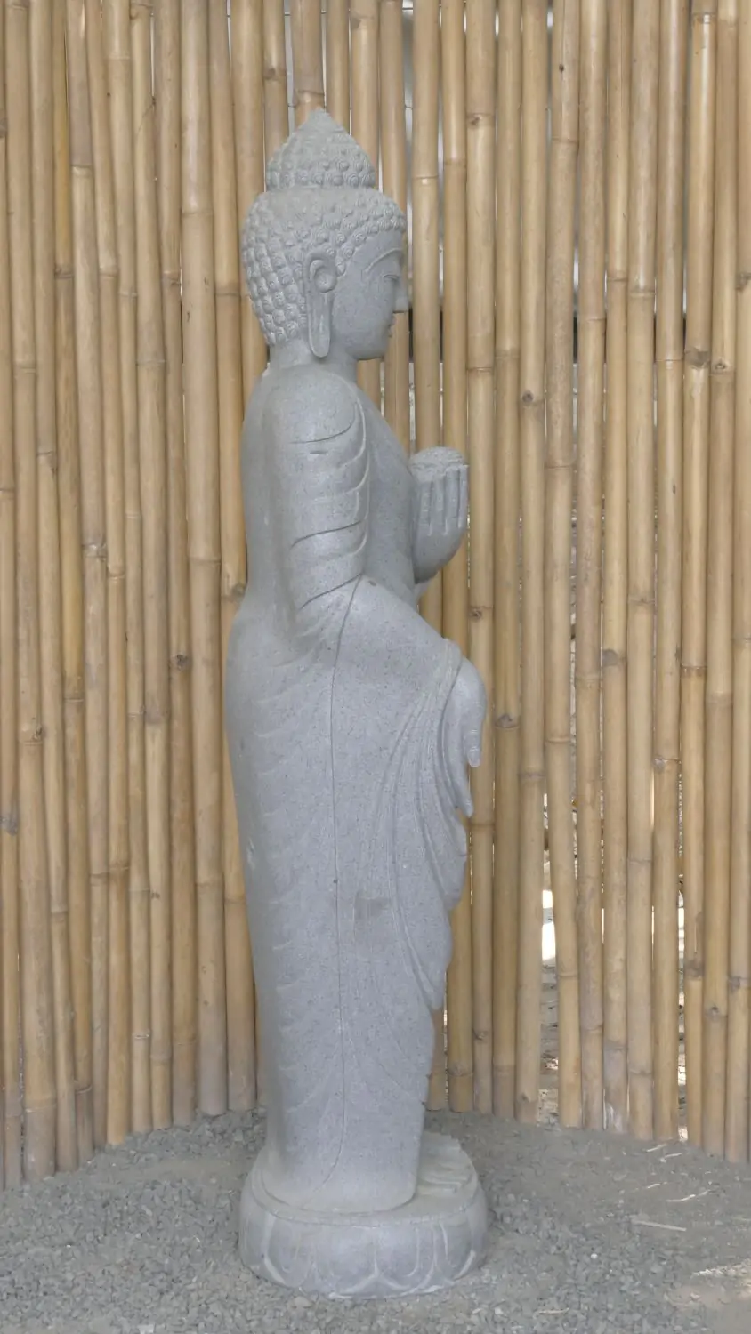  Product image 4 of the product “Standing Buddha with Lotus Flower, ca. 153 cm H ”