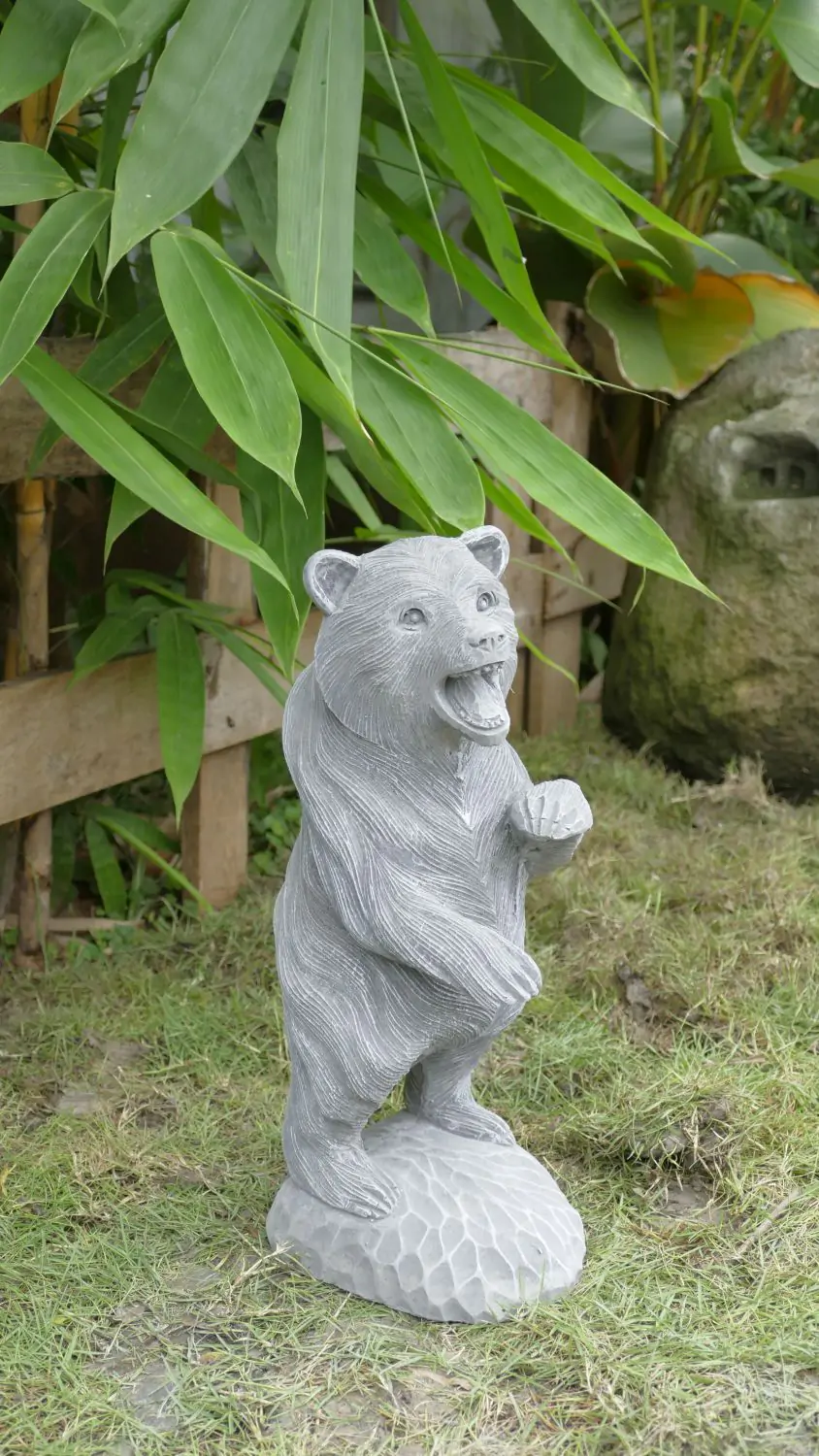  Product image 5 of the product “Standing Bear on 2 legs, 41 cm Height | cast stone ”