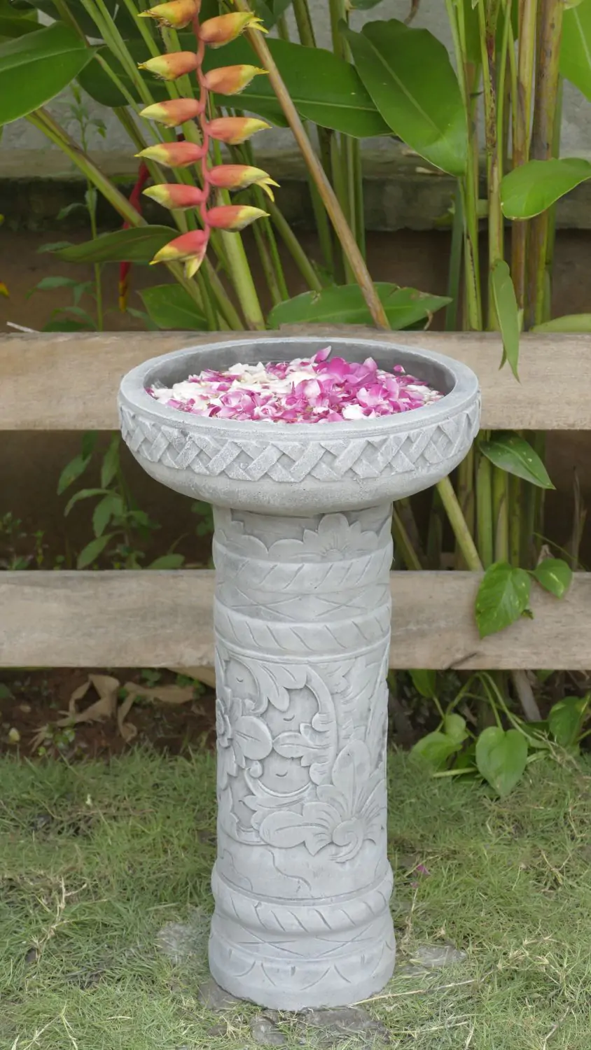  Product image 5 of the product “Semarang - Bowl with geometrical motif, Ø 30 cm | cast stone ”