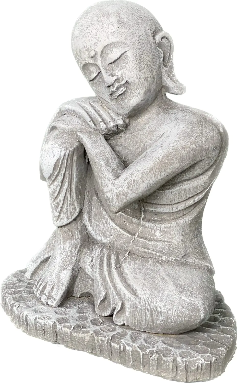  Product image 5 of the product “Amar - Buddha relax - right knee up. 24cm H | cast stone ”