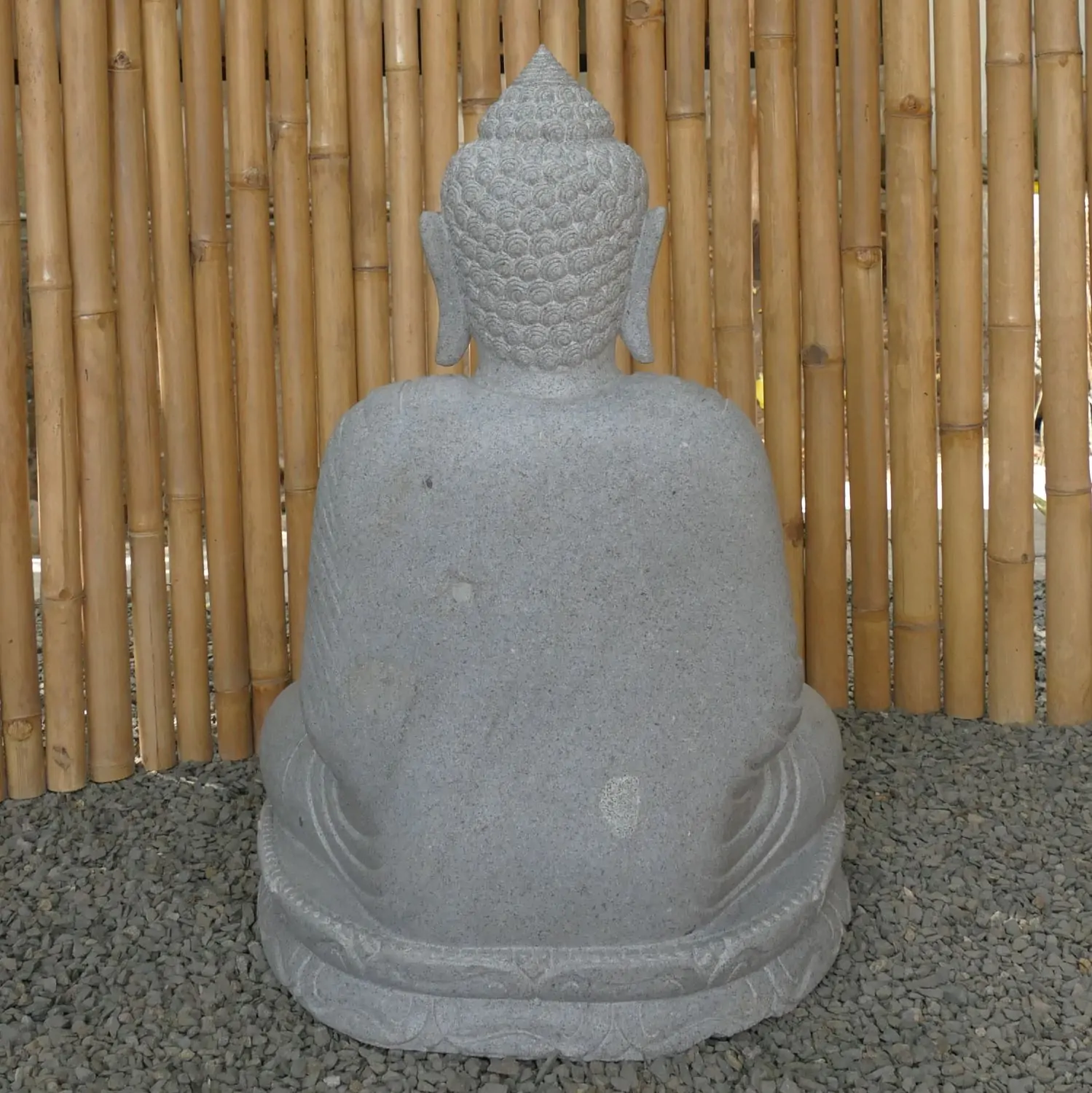  Product image 5 of the product “Seated Buddha made of Riverstone in Dhyana position - gesture of meditation, H. 80cm. ”