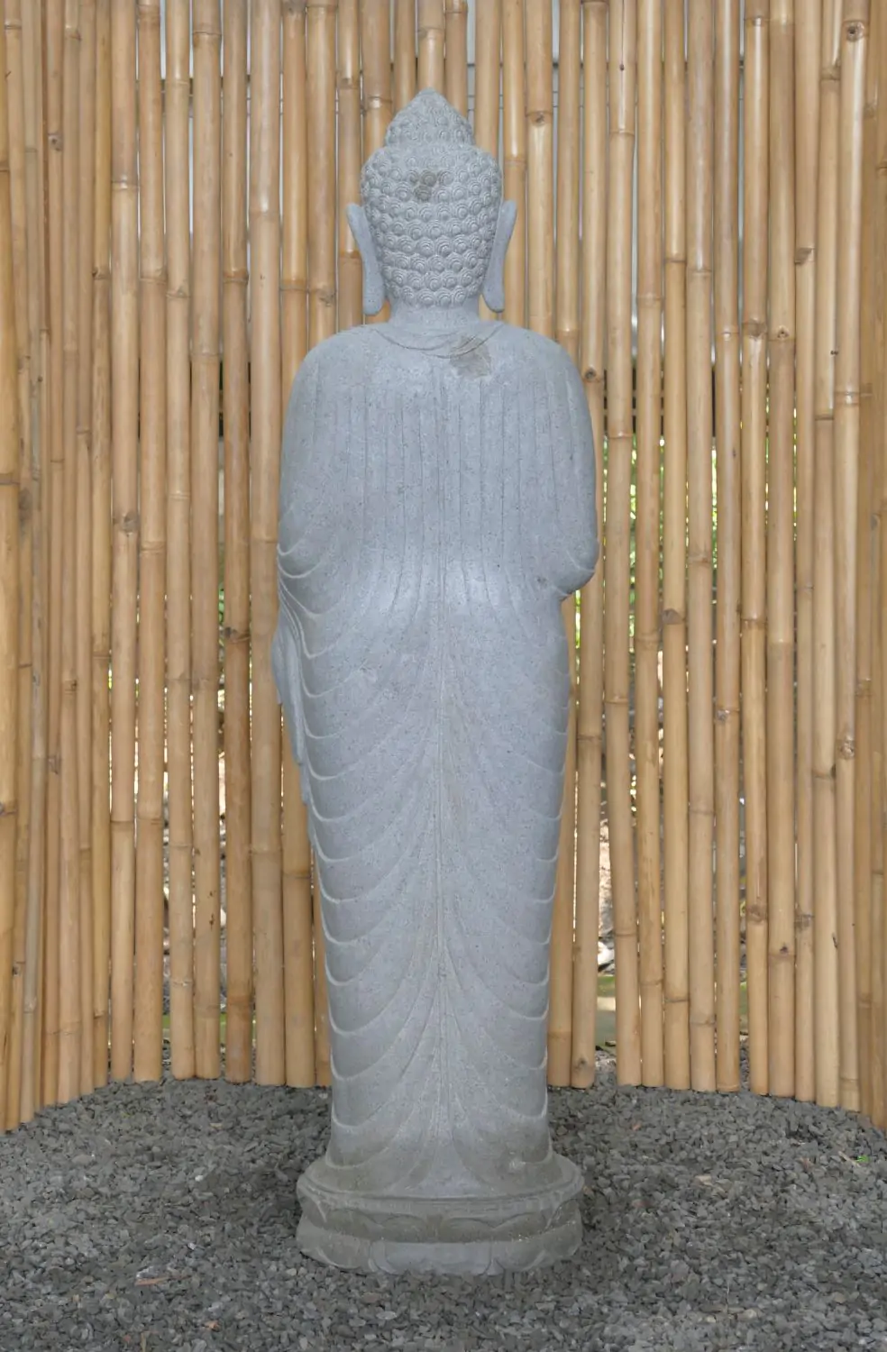 Product image 5 of the product “Standing Buddha with Lotus Flower, ca. 151 cm H ”