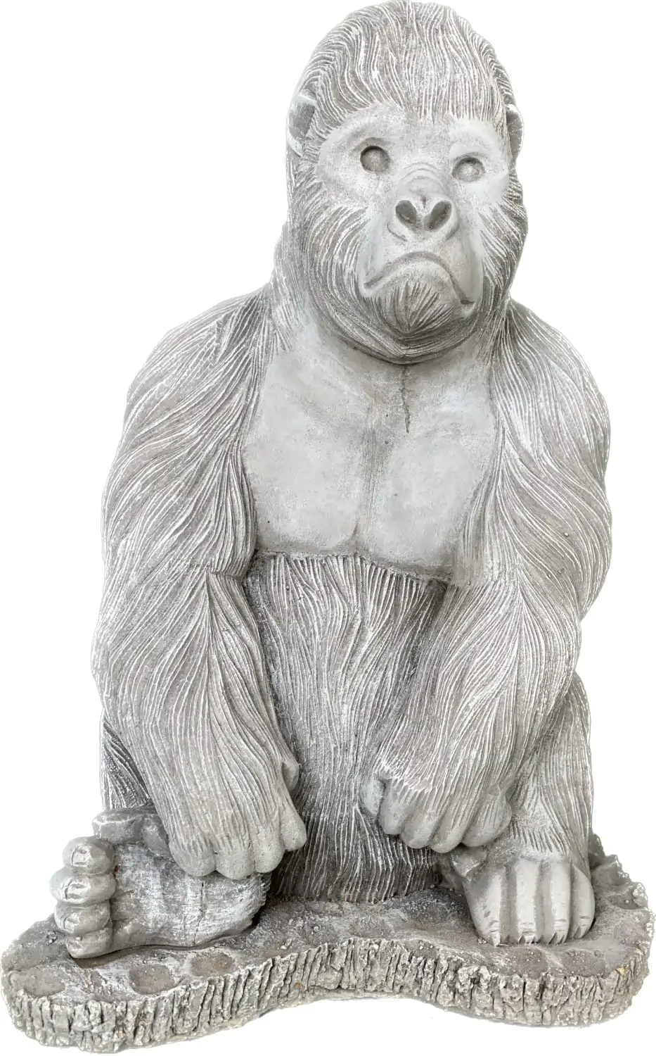  Product image 6 of the product “Barney - Gorilla seated on a base, 43 cm H | cast stone ”