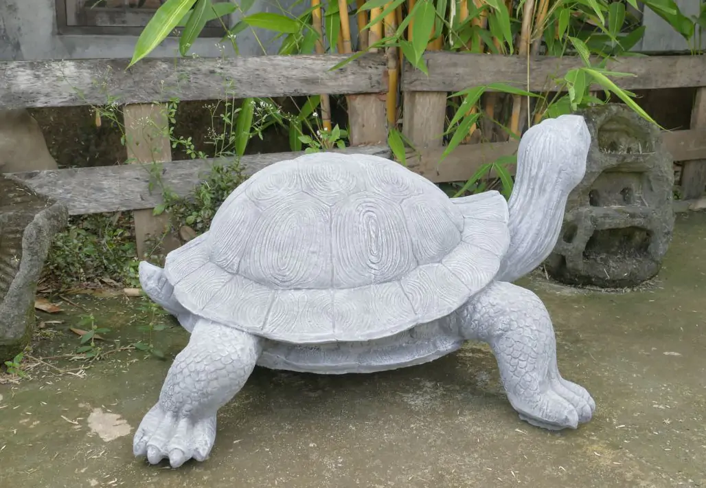 Product image 6 of the product “Winston - Big Turtle, 85 cm Length | cast stone ”