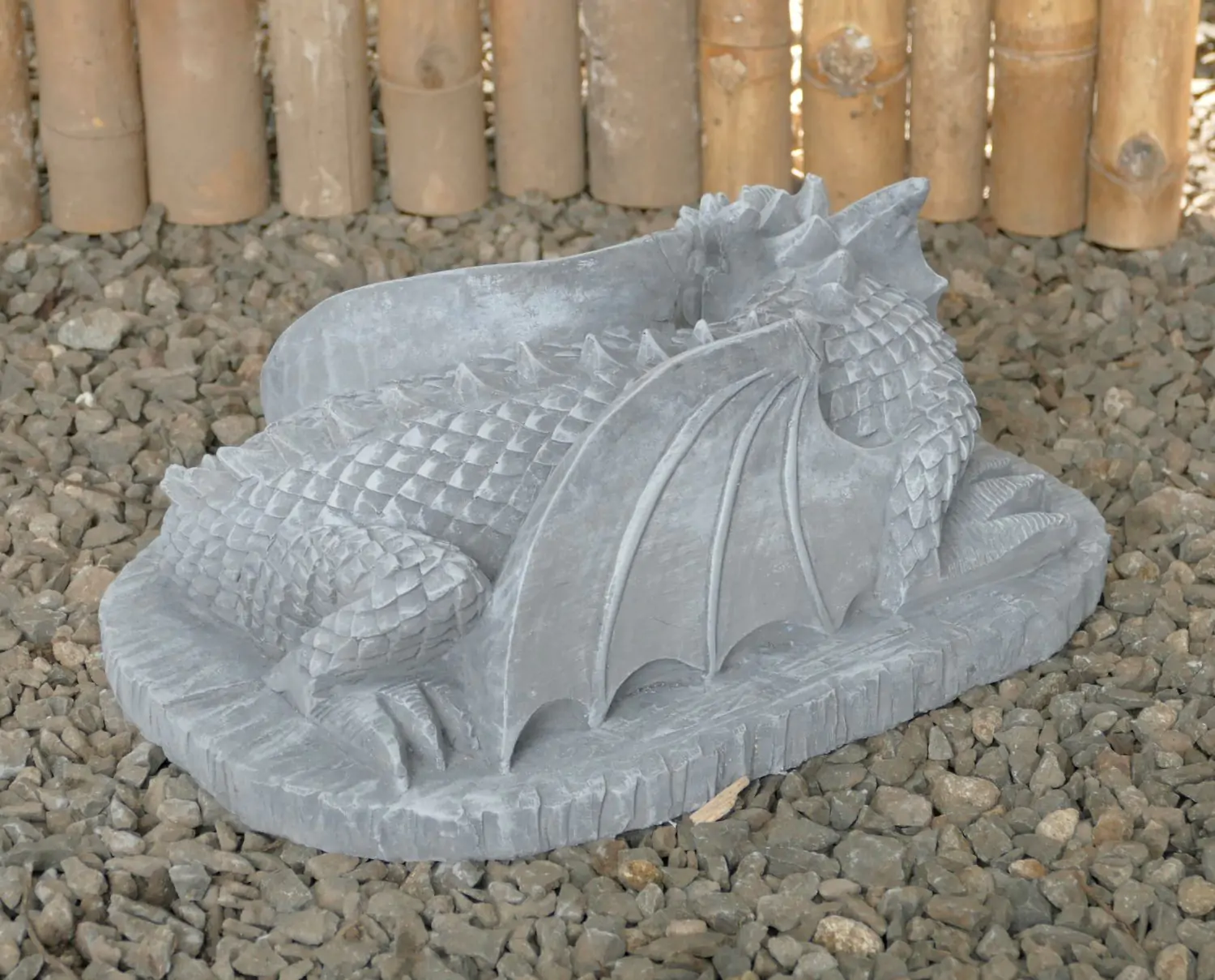  Product image 6 of the product “Jaro - Lying Dragon on a base, 30 cm L | cast stone ”
