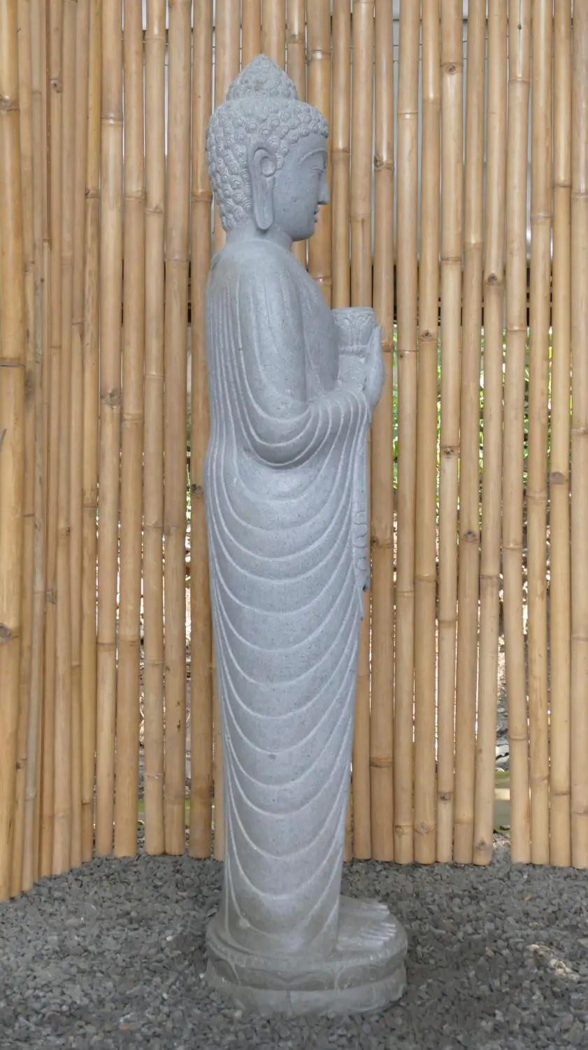  Product image 6 of the product “Standing Buddha with Lotus Flower, ca. 151 cm H ”