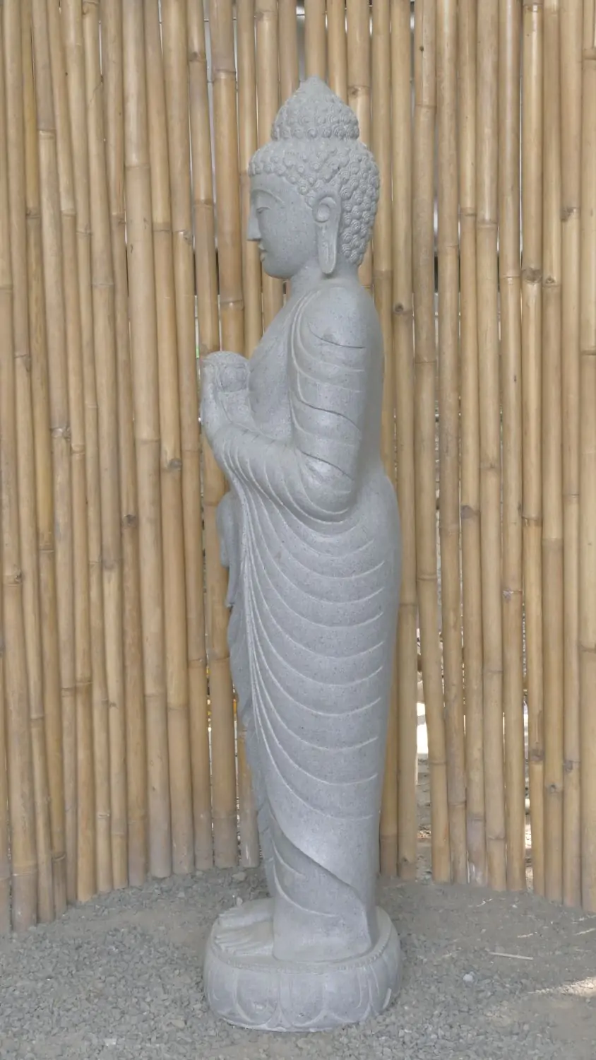  Product image 6 of the product “Standing Buddha with Lotus Flower, ca. 153 cm H ”