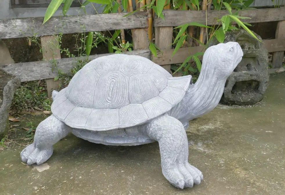  Product image 7 of the product “Winston - Big Turtle, 85 cm Length | cast stone ”