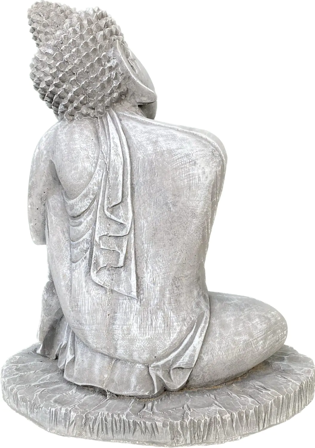  Product image 7 of the product “Hema - Buddha relax - left knee is up, 45 cm H | cast stone ”