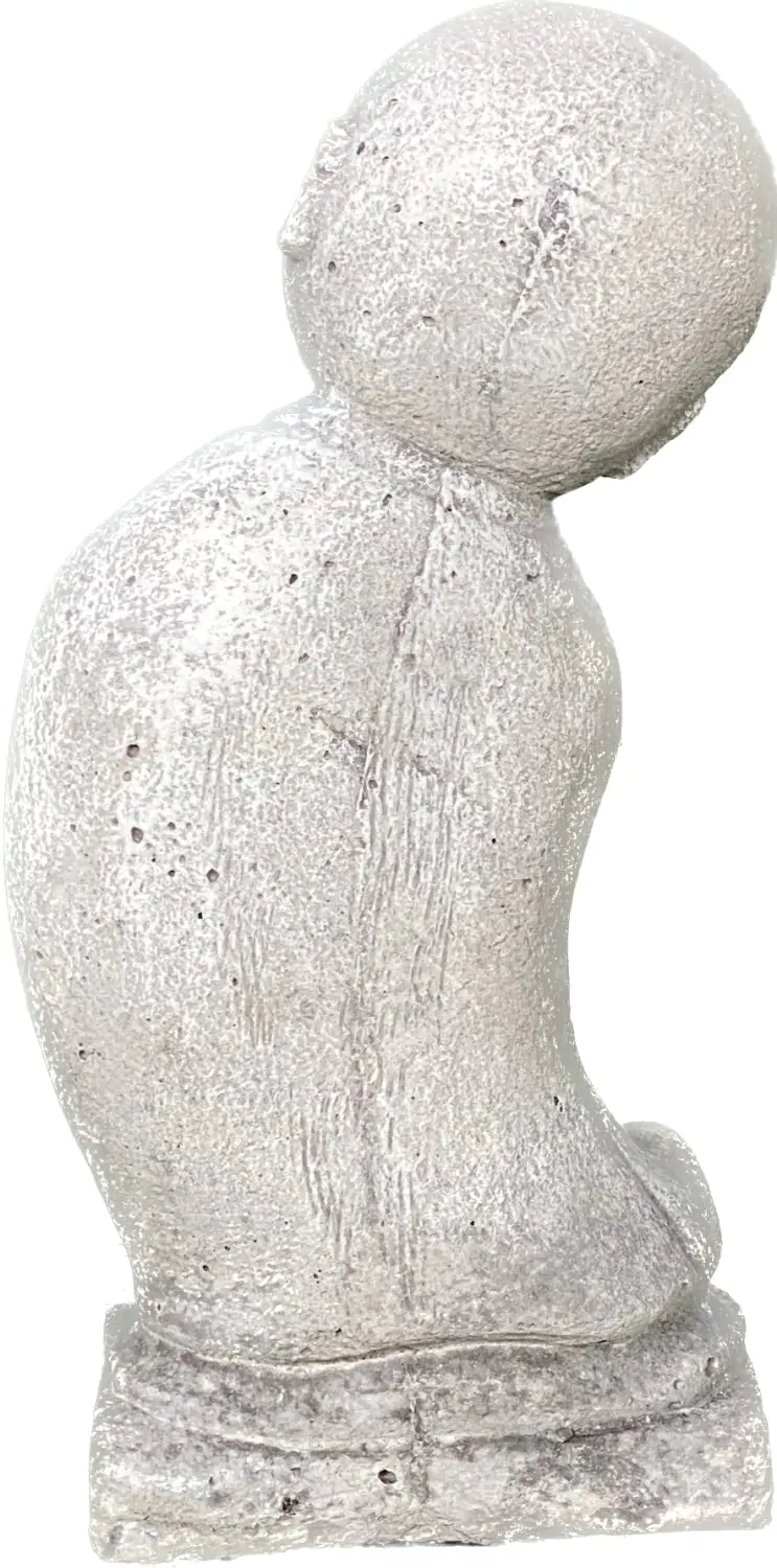  Product image 7 of the product “Jing - Monk, standing, bent sideways 20 cm H | cast stone ”