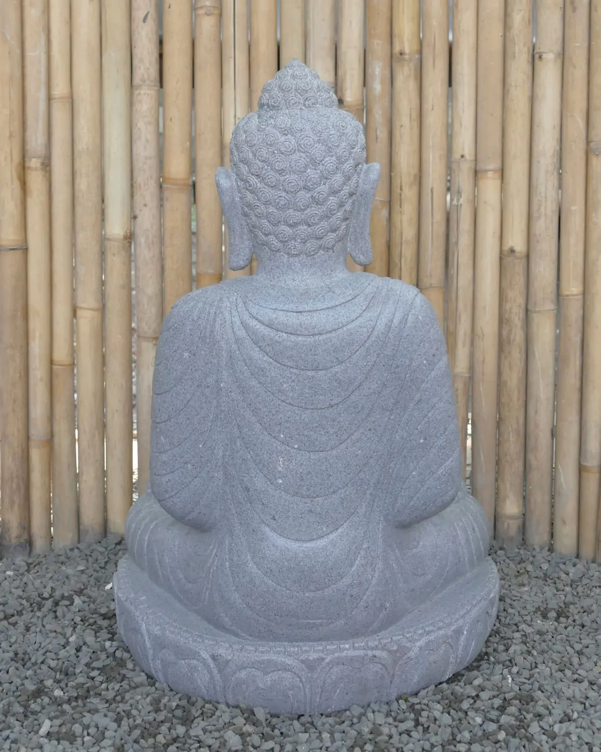  Product image 7 of the product “Seated Buddha made of Riverstone in Dhyana position - gesture of meditation, H. 81cm. ”
