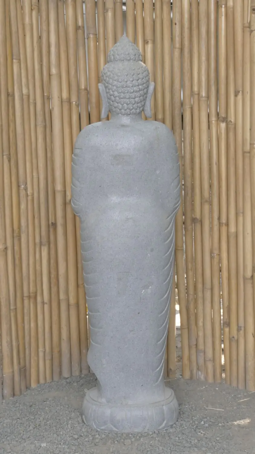  Product image 7 of the product “Standing Buddha with Lotus Flower, ca. 153 cm H ”