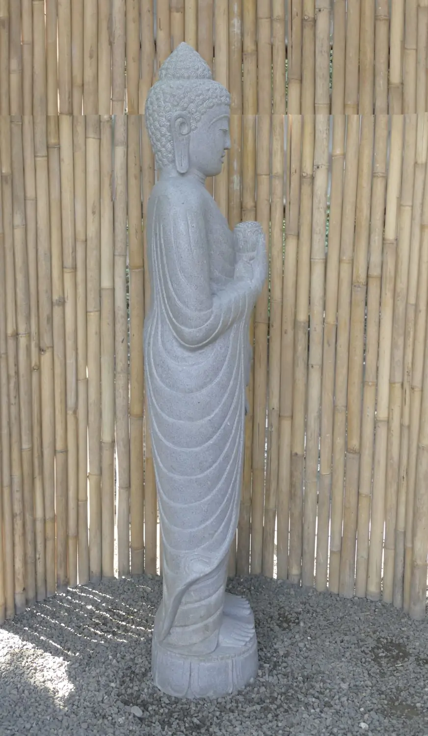  Product image 7 of the product “Standing Buddha with Lotus Flower, ca. 182cm H ”