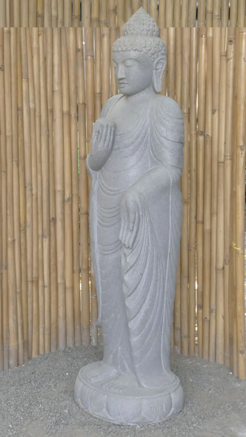  Product image 7 of the product “Standing Buddha with Lotus Flower, ca. 180 cm H ”