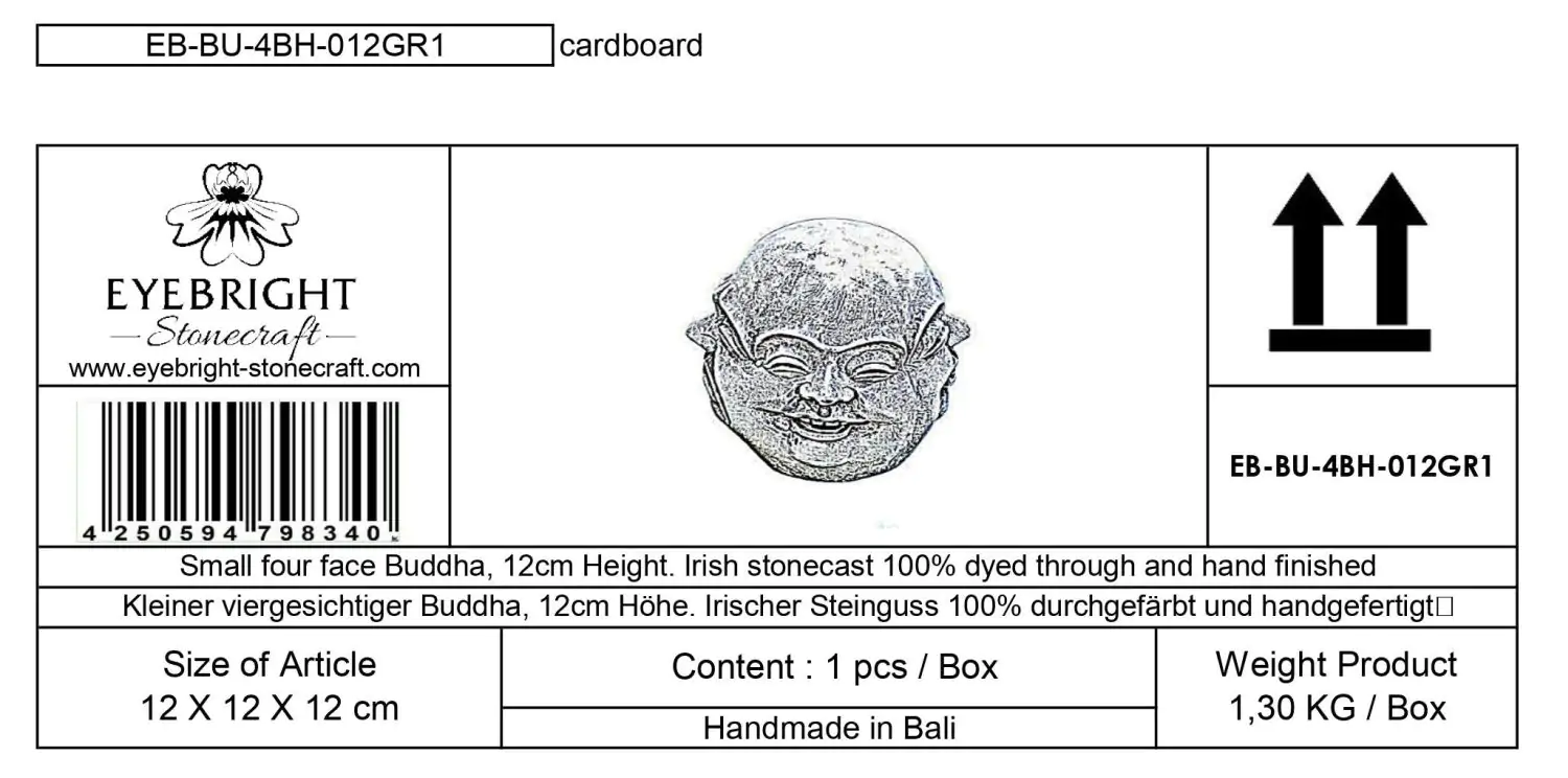  Product image 8 of the product “Si Mian Fo -Small four face Buddha, 12cm H | cast stone ”