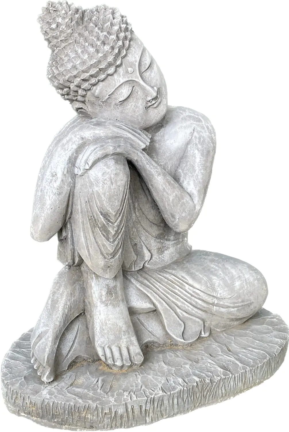  Product image 8 of the product “Vivit - Buddha relax - right knee is up, 44 cm H | cast stone ”