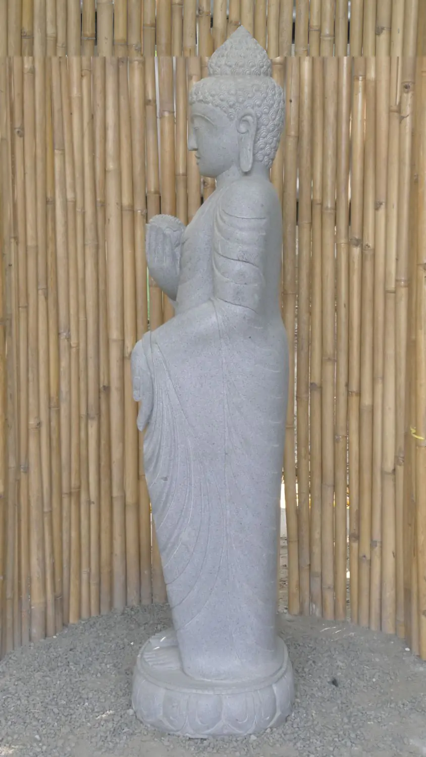  Product image 8 of the product “Standing Buddha with Lotus Flower, ca. 180 cm H ”