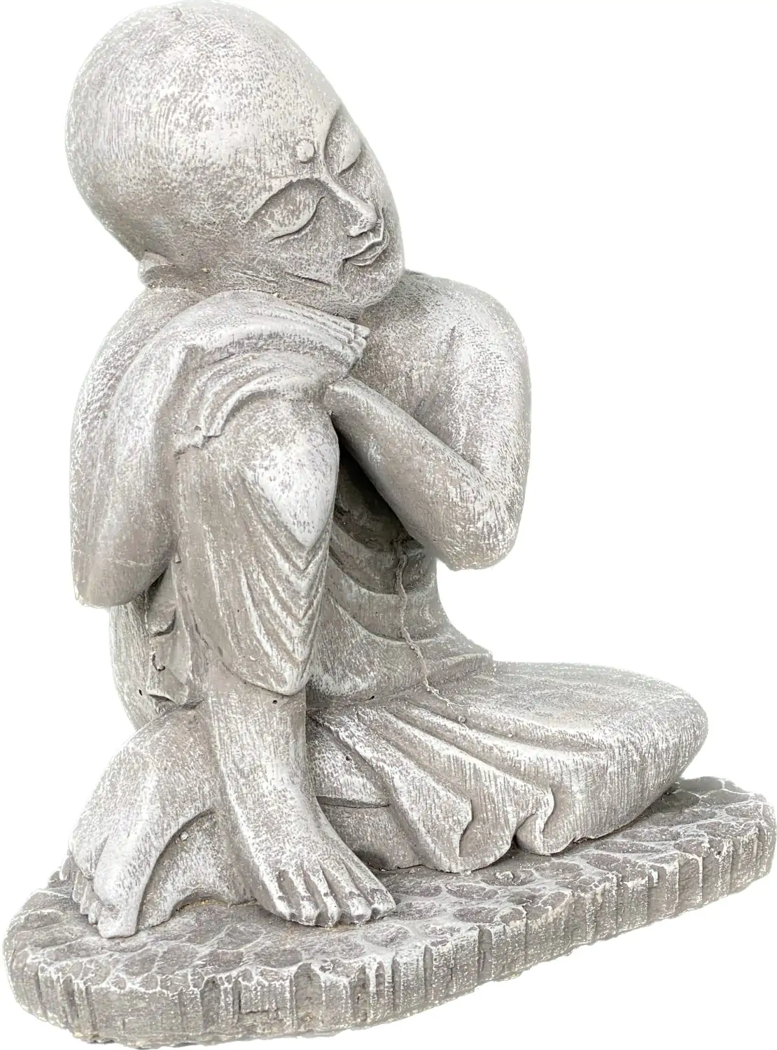  Product image 9 of the product “Amar - Buddha relax - right knee up. 24cm H | cast stone ”